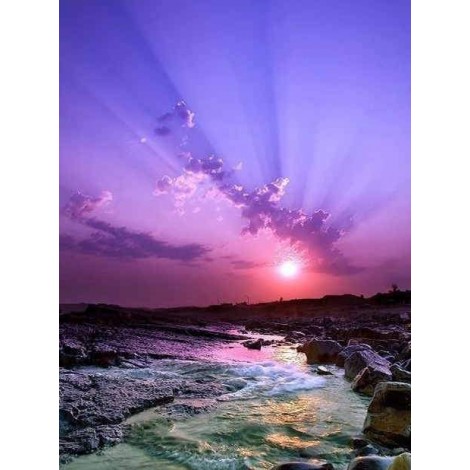 Sunset | 5D Diamond Painting | Square Diamond