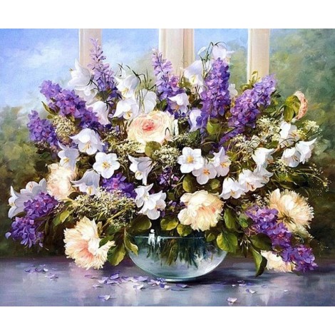 Flower | 5D Diamond Painting | Square Diamond