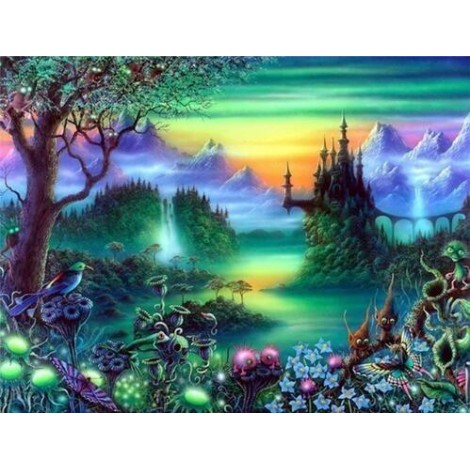 Fantasy Landscape | 5D Diamond Painting | Square Diamond