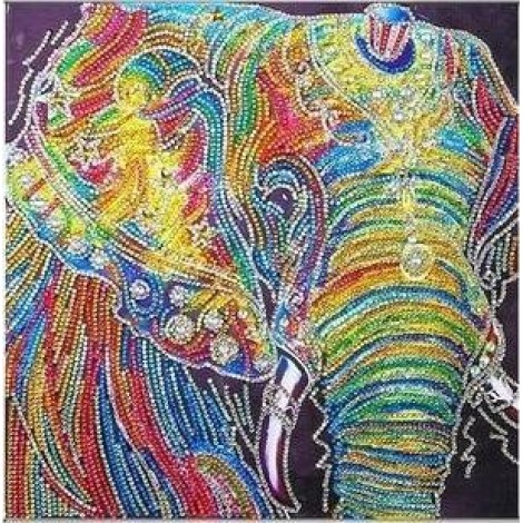 Elephant | 5D Diamond Painting | Partial | Special-Shaped Diamond