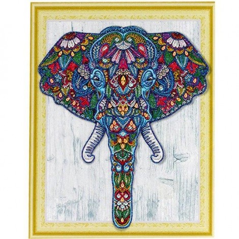 Elephant | 5D Diamond Painting | Partial | Special-shaped Diamond