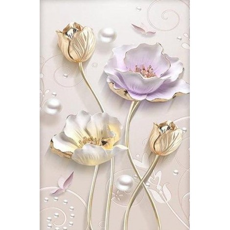 Tulip Flowers | 5D Diamond Painting | Round Diamond