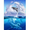 Dolphins | 5D Diamond Painting | Square Diamond