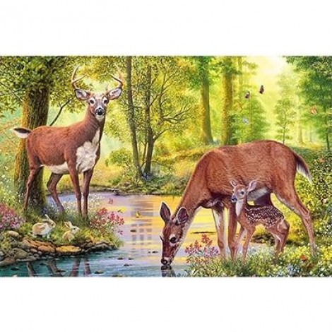 Deer | 5D Diamond Painting | Square Diamond