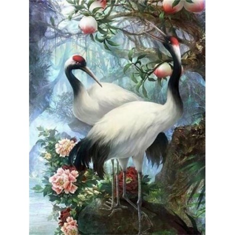Crane | 5D Diamond Painting | Round Diamond