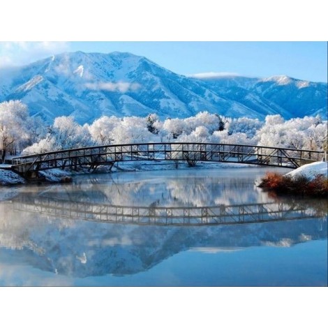 Winter Scenery | Landscape | 5D Diamond Painting | Square Diamond