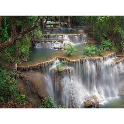 Waterfall | 5D Diamond Painting | Square Diamond