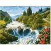 Waterfall | 5D Diamond Painting | Square Diamond