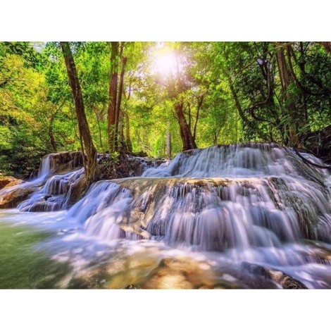 Waterfall | 5D Diamond Painting | Square Diamond