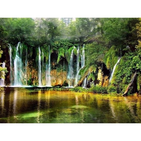 Waterfall | 5D Diamond Painting | Square Diamond