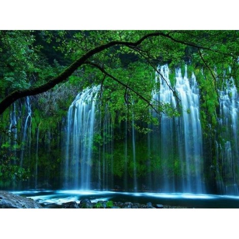 Waterfall | 5D Diamond Painting | Square Diamond