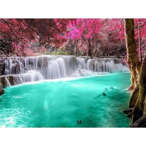 Waterfall | 5D Diamond Painting | Round Diamond