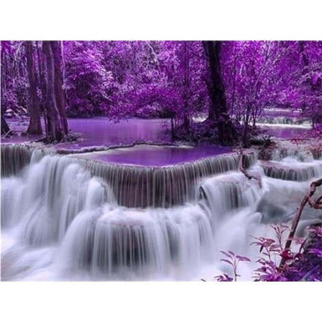 Waterfall | 5D Diamond Painting | Round Diamond