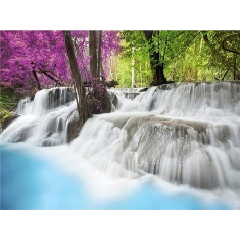 Waterfall | 5D Diamond Painting | Round Diamond
