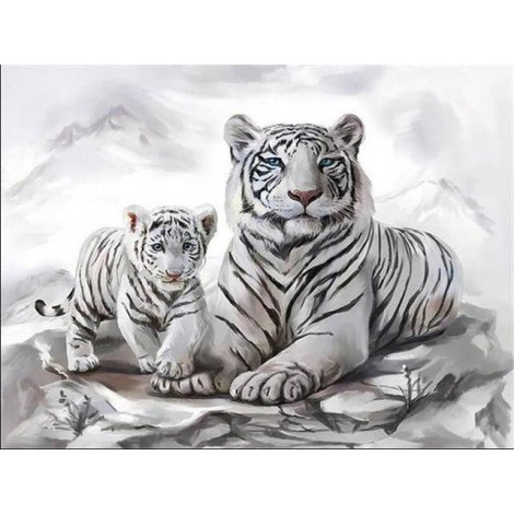 Tigers | 5D Diamond Painting | Square Diamond