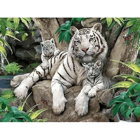 Tigers | 5D Diamond Painting | Square Diamond