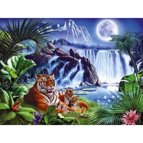 Tigers | 5D Diamond Painting | Square Diamond