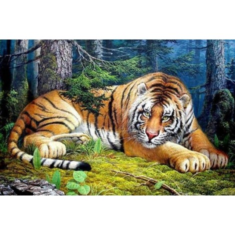 Tigers | 5D Diamond Painting | Square Diamond