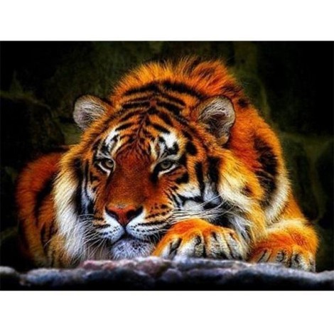 Tiger | 5D Diamond Painting | Square/Round Diamond