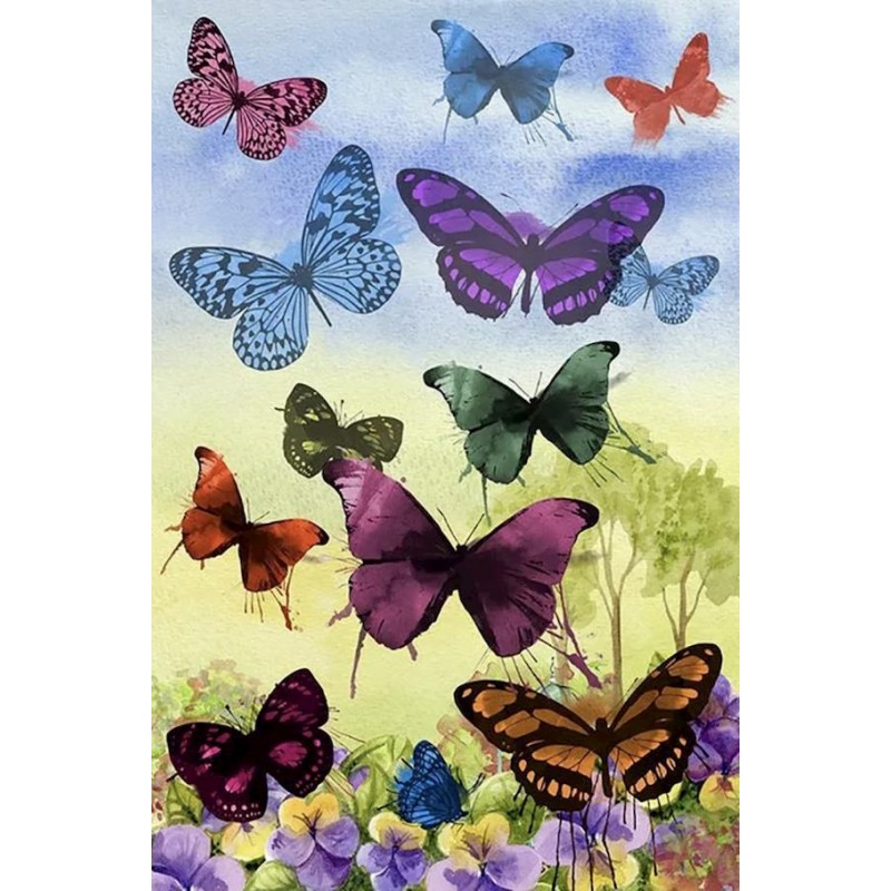 Colored Butterflies ...