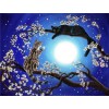 Cats in the moonlight | 5D Diamond Painting | Round Diamond