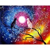 Cats in the moonlight | 5D Diamond Painting | Round Diamond