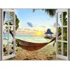 Beautiful scenery outside the window | Landscape | 5D Diamond Painting | Square Diamond