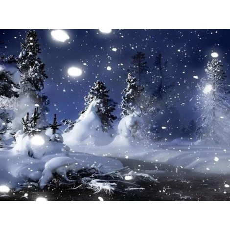 Winter Scenery | Landscape | 5D Diamond Painting | Square Diamond