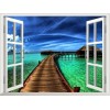 Beautiful scenery outside the window | Landscape | 5D Diamond Painting | Square Diamond