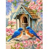 Birds & Flowers | 5D Diamond Painting | Square/Round Diamond