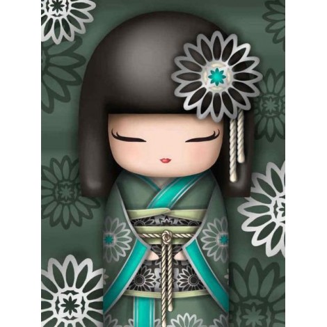 Cartoon Kimono | 5D Diamond Painting | Square Diamond