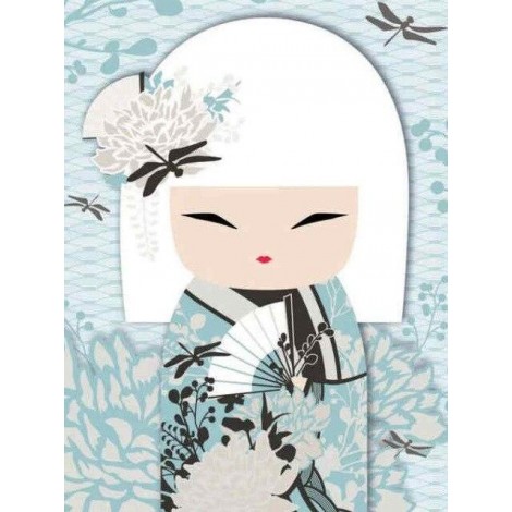 Cartoon Kimono | 5D Diamond Painting | Square Diamond