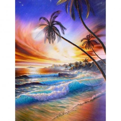 Beach | 5D Diamond Painting | Square Diamond