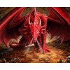 Red Dragon | 5D Diamond Painting | Round Diamond