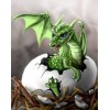 Green Dragon | 5D Diamond Painting | Square Diamond