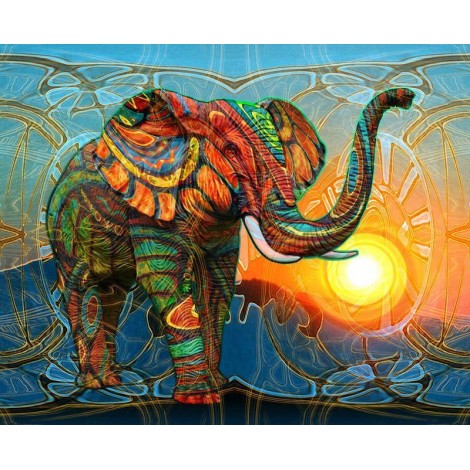 Elephant Big Full Colors Diamond Painting Kit