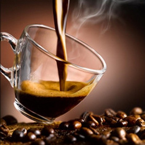 Coffee And Coffee Beans Diamond Painting Kit