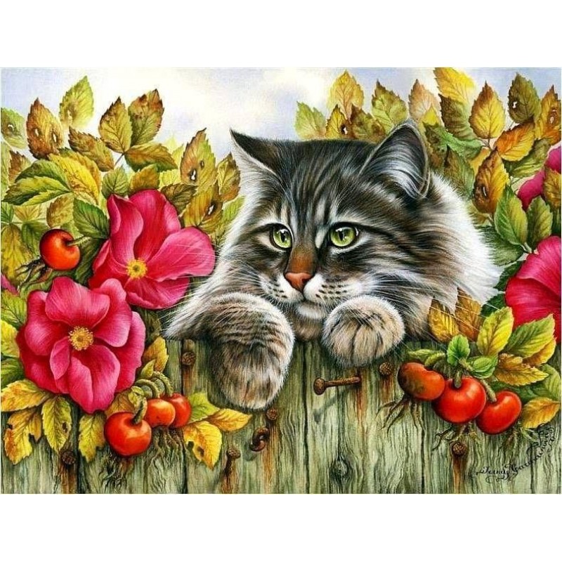 5d Cat Diamond Paint...