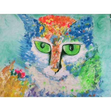 5d Cat Diamond Painting Kit Premium-32
