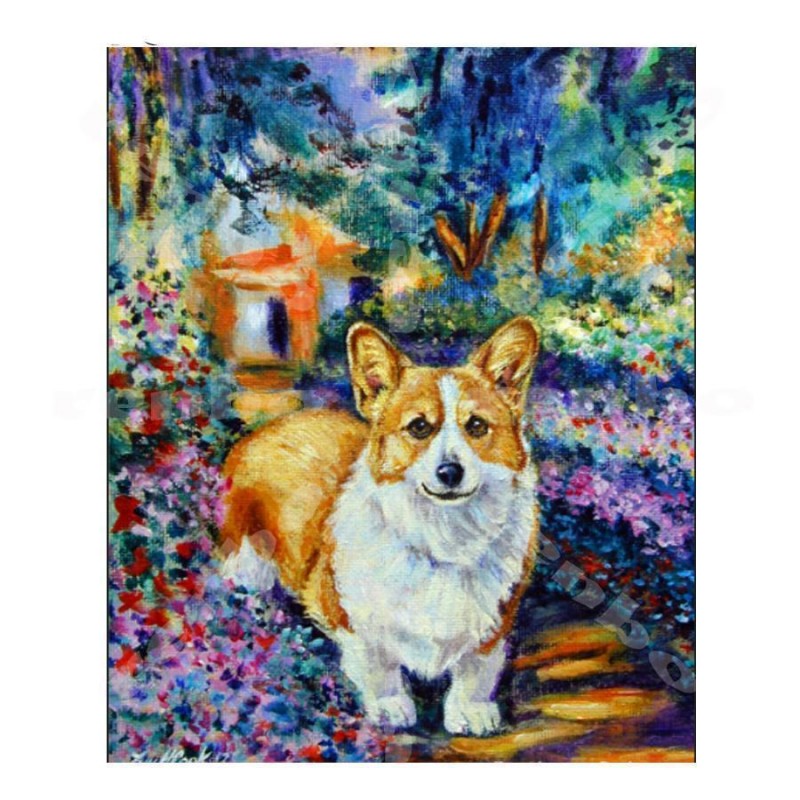 Corgi Cut Dog Diamon...
