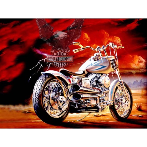 Harley Eagle Flight Diamond Painting Kit