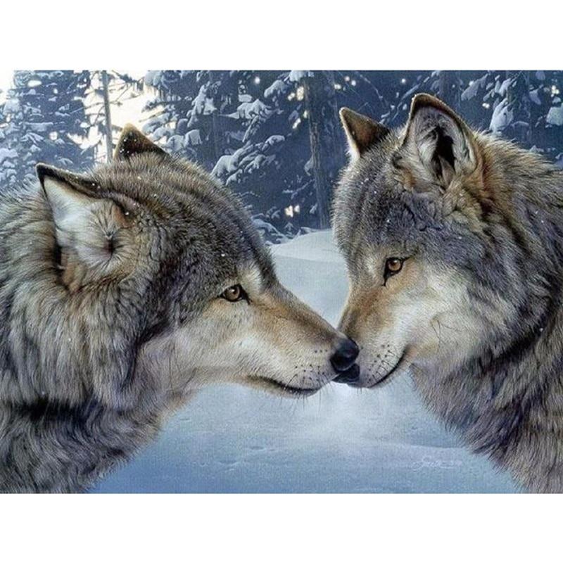 Lover Wolf Diamond P...