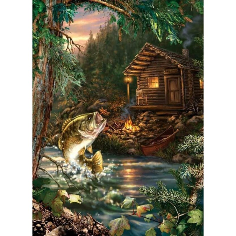 Cabin Fish Diamond P...