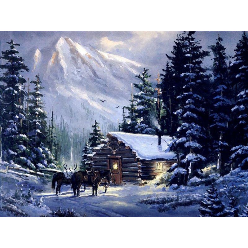 Cabin Horses Diamond...