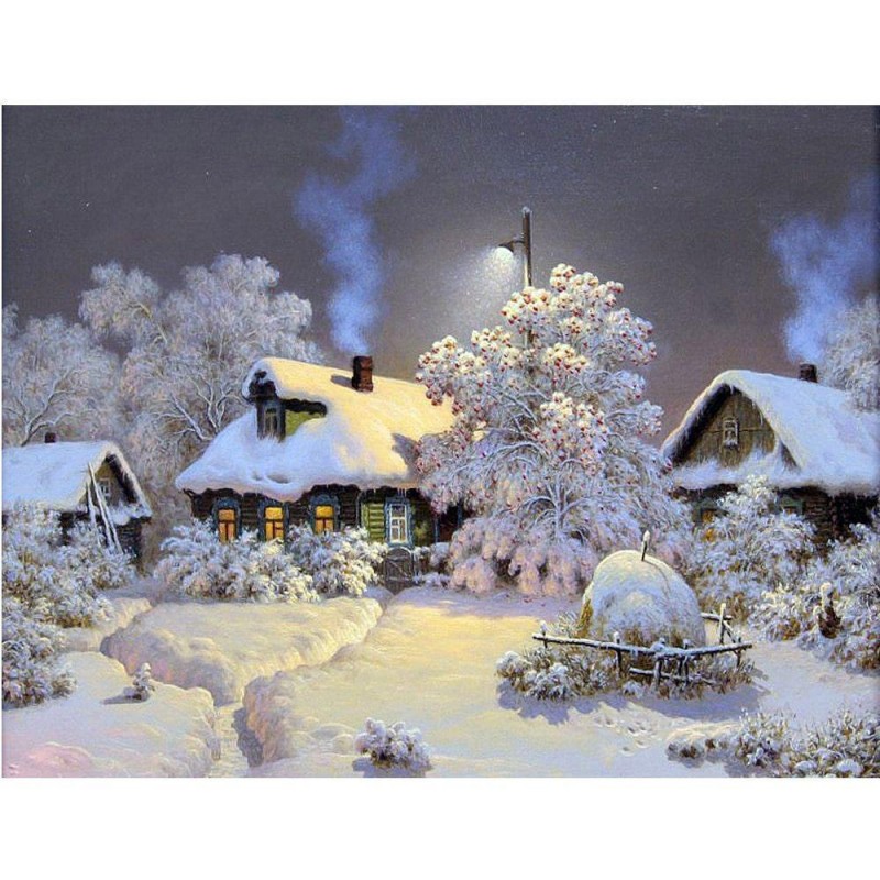 Cabin Snow Diamond P...