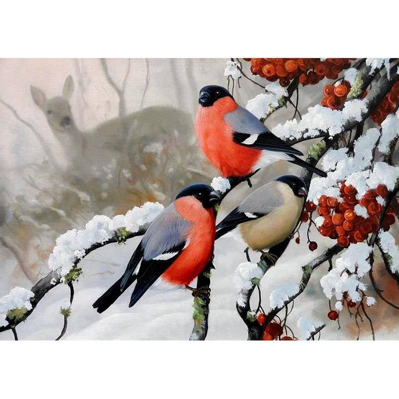 Winter Birds Diamond...