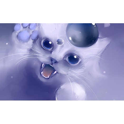 5d Cat Diamond Painting Kit Premium-90