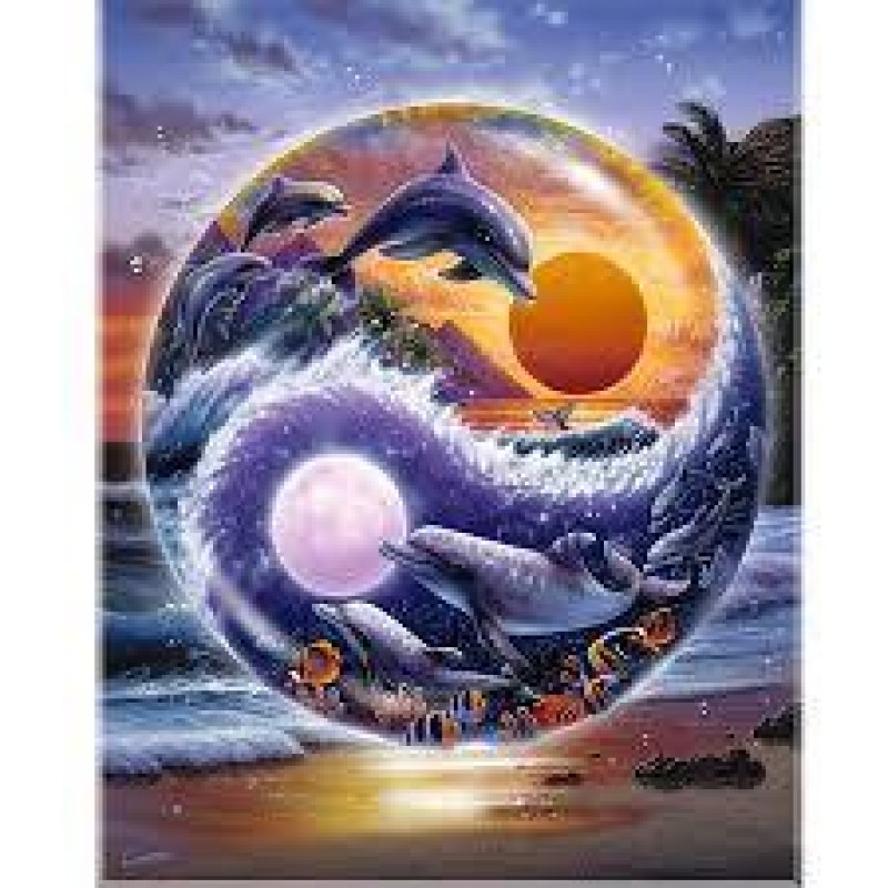 Yin and Yang Dolphin...