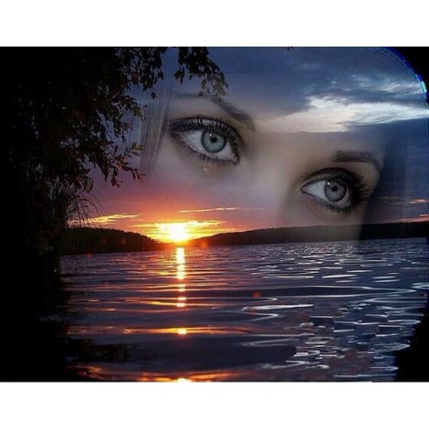 View Of An Evening Diamond Painting Kit