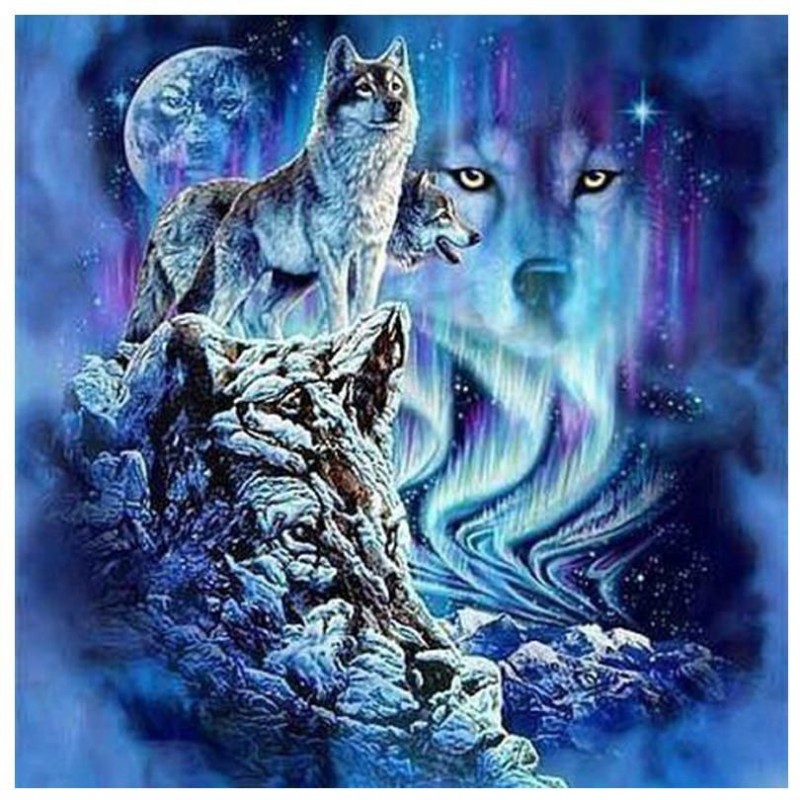 Wolf Diamond Paintin...